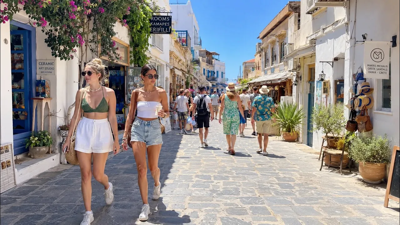 Chania, Greece 🇬🇷- A Cretan 4K Walking Tour