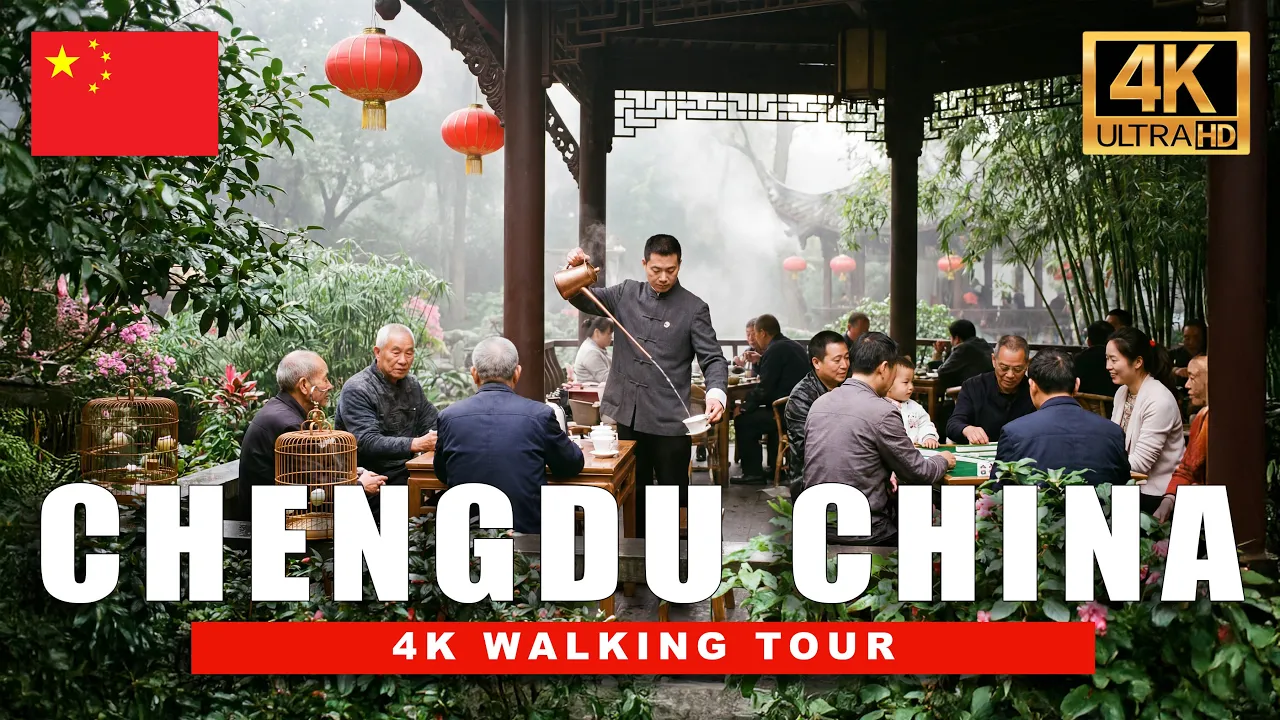 Chengdu China 4K Walking Tour: Inside the City Where Nobody Rushes | Tea, Streets & Authentic Life