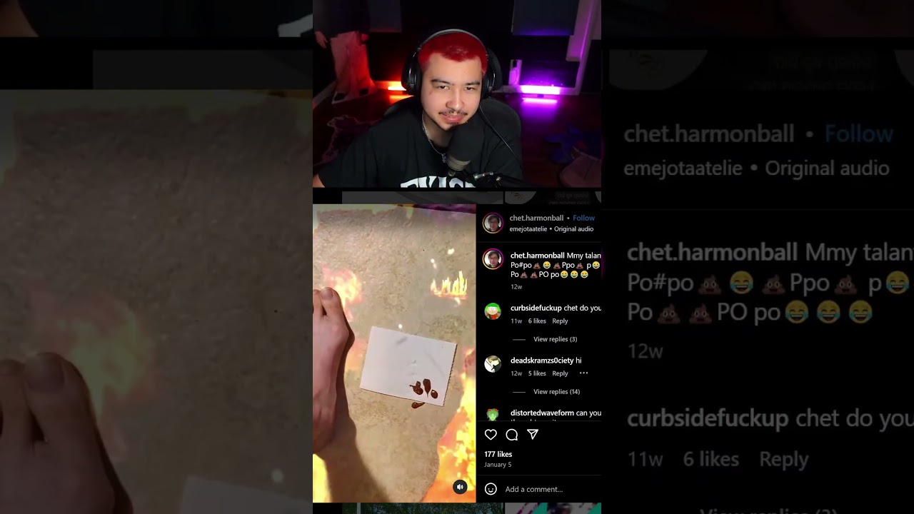Chet Harmonball's Instagram is Really Weird..