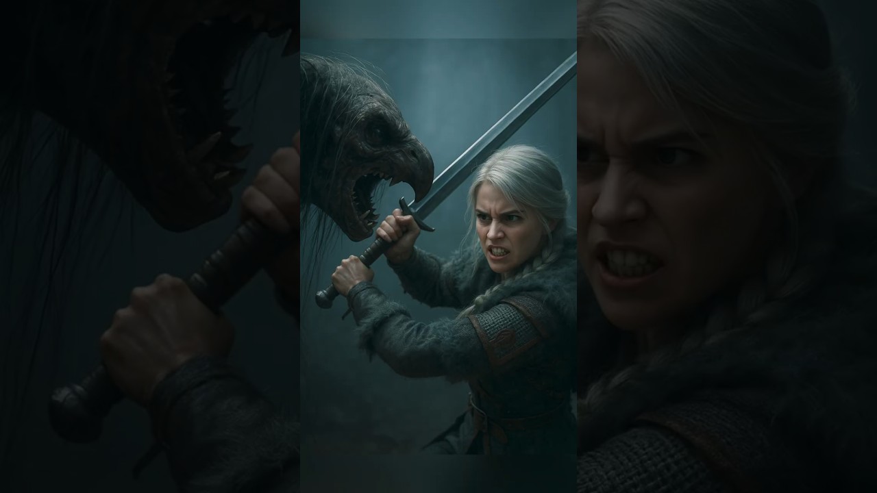 Ciri vs Demon ⚔️ The Witcher Dark Forest Fight | Fantasy 2025