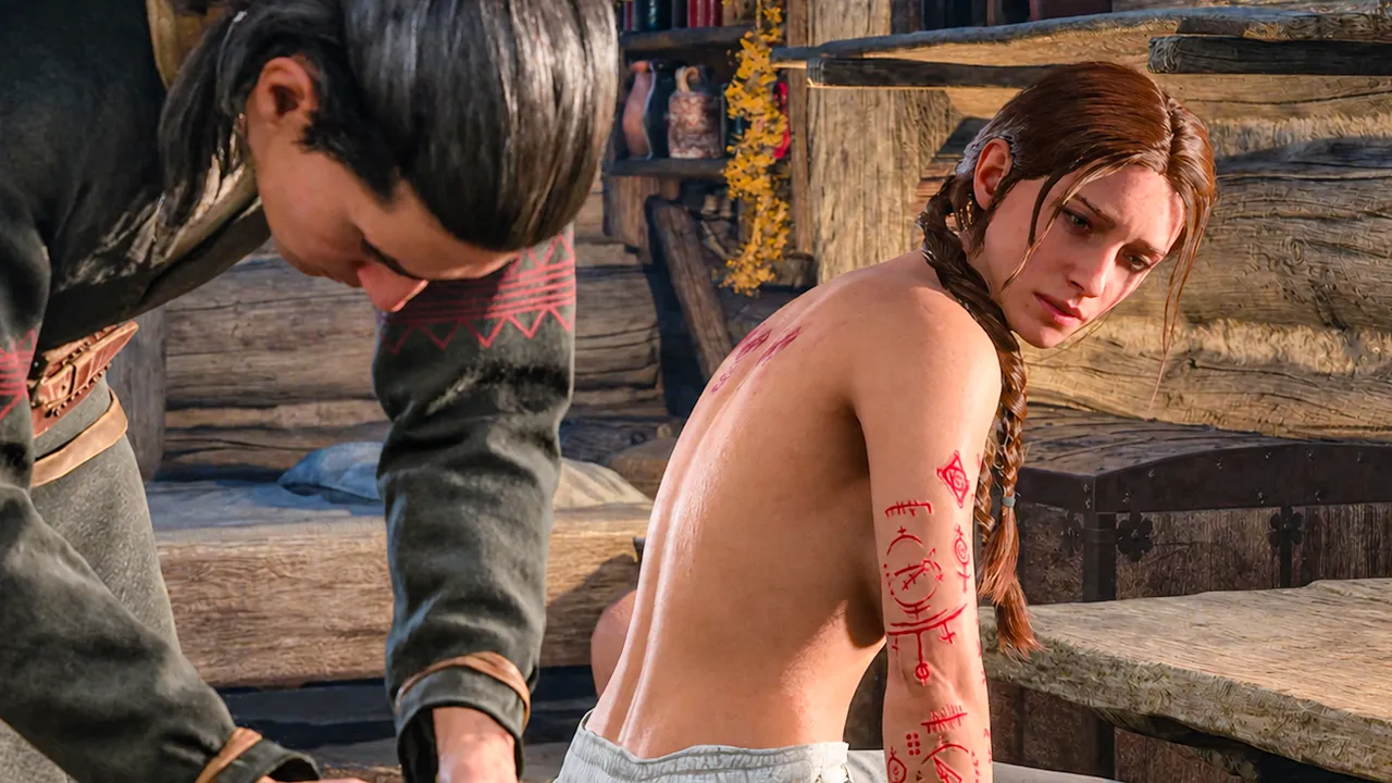 Coen Flirting with Anca Scene - The Blood of Dawnwalker