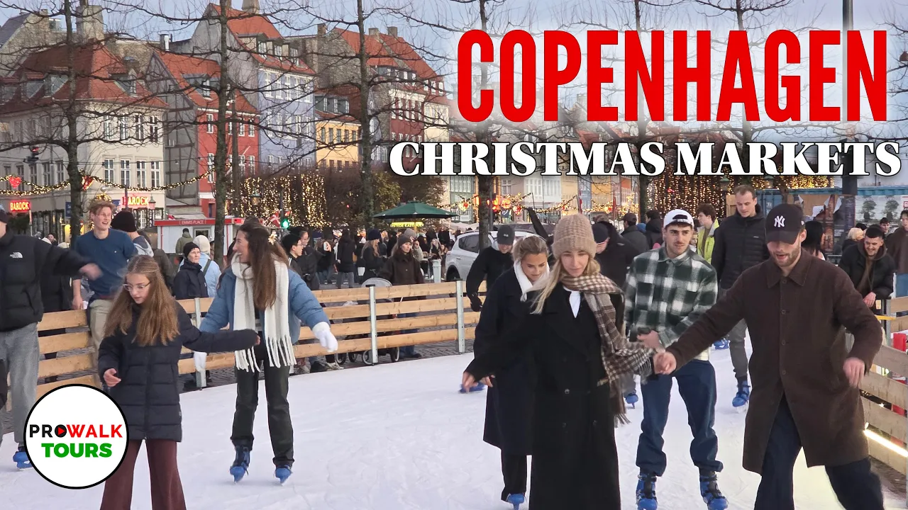Copenhagen Christmas Market Tour | 4K HDR 60fps - Denmark 🇩🇰