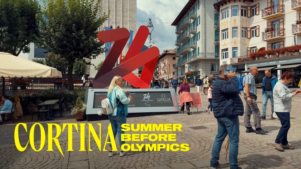 Cortina d’Ampezzo Summer Walking Tour 4K 60FPS