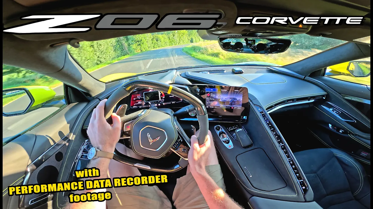 CORVETTE C8 Z06 POV TEST DRIVE on B-ROAD