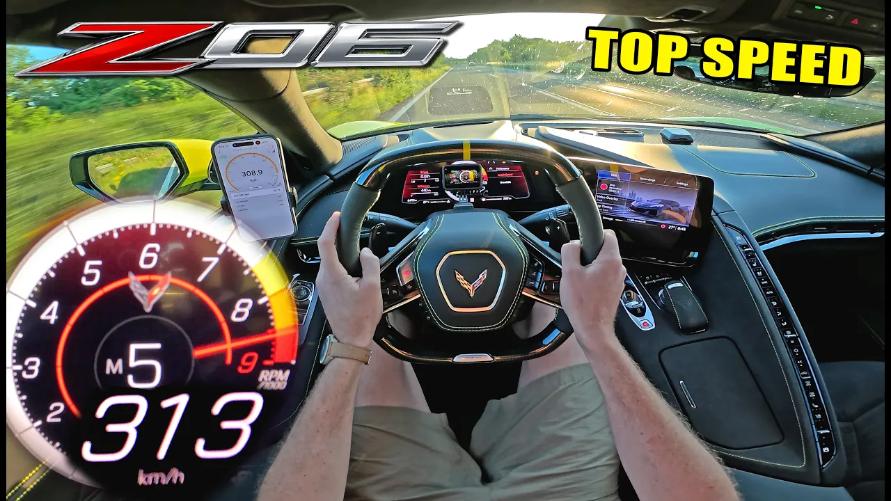 CORVETTE Z06 C8 // TOP SPEED on AUTOBAHN [NO SPEED LIMIT!]