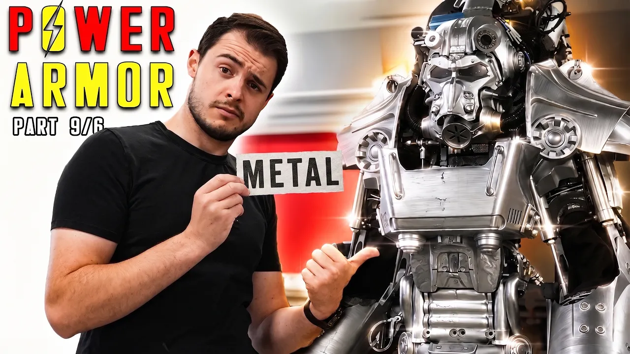 Covering the POWER ARMOR in this SUPER ALLOY | Real Life Power Armor (Part 9/6)