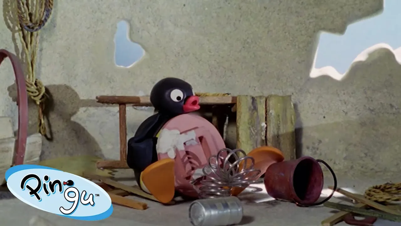 Crafting With Pingu! 🐧 | Pingu - Official Channel | Cartoons For Kids