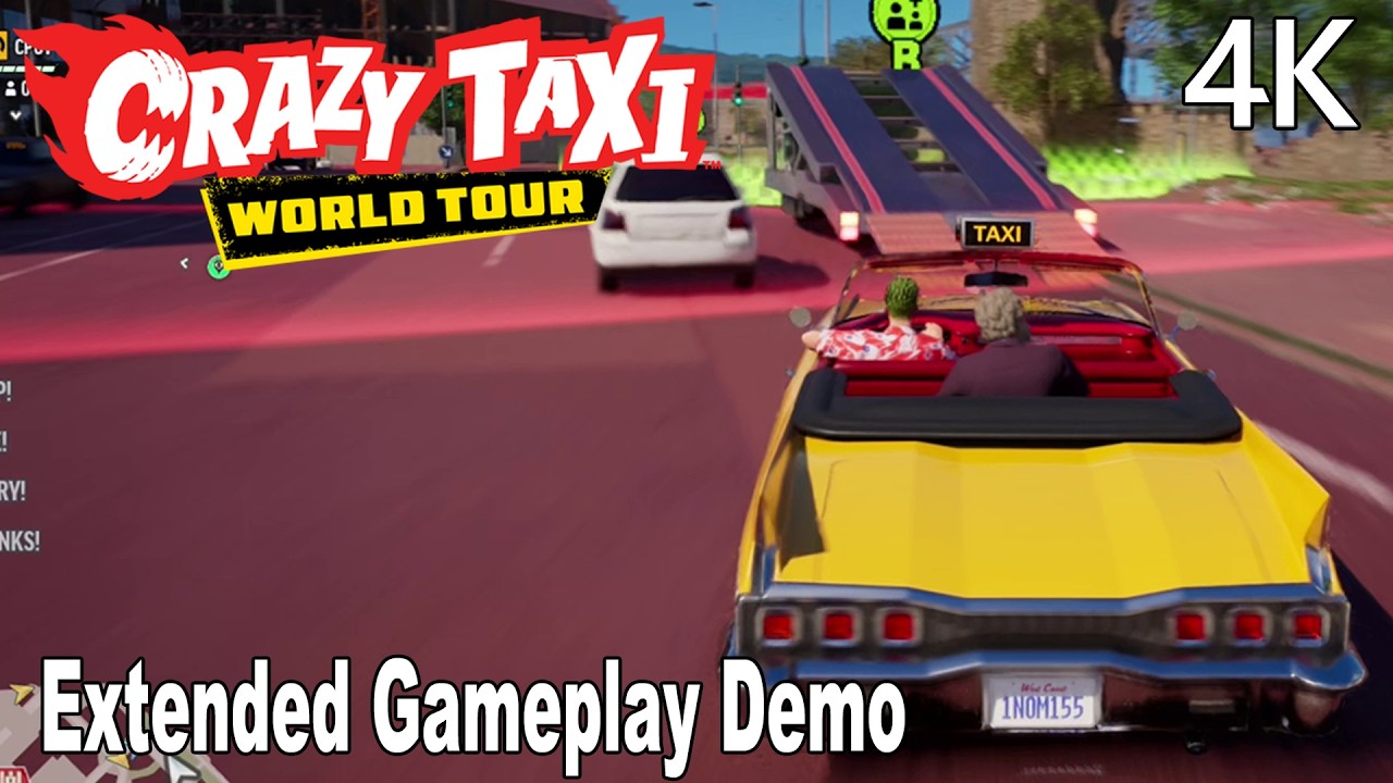 Crazy Taxi: World Tour Extended Gameplay Demo 4K