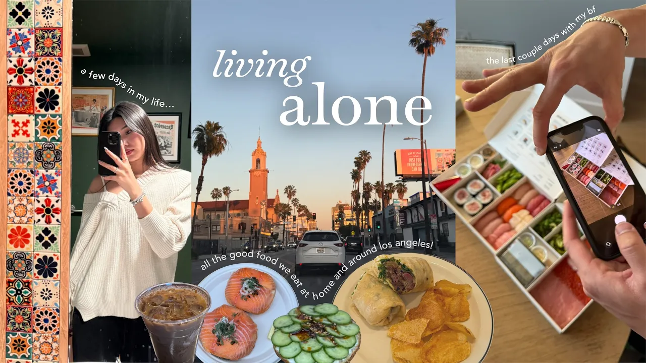 days in my life with a boy  🍵💕 | roadside furniture, makeup rt. & our last meal together!