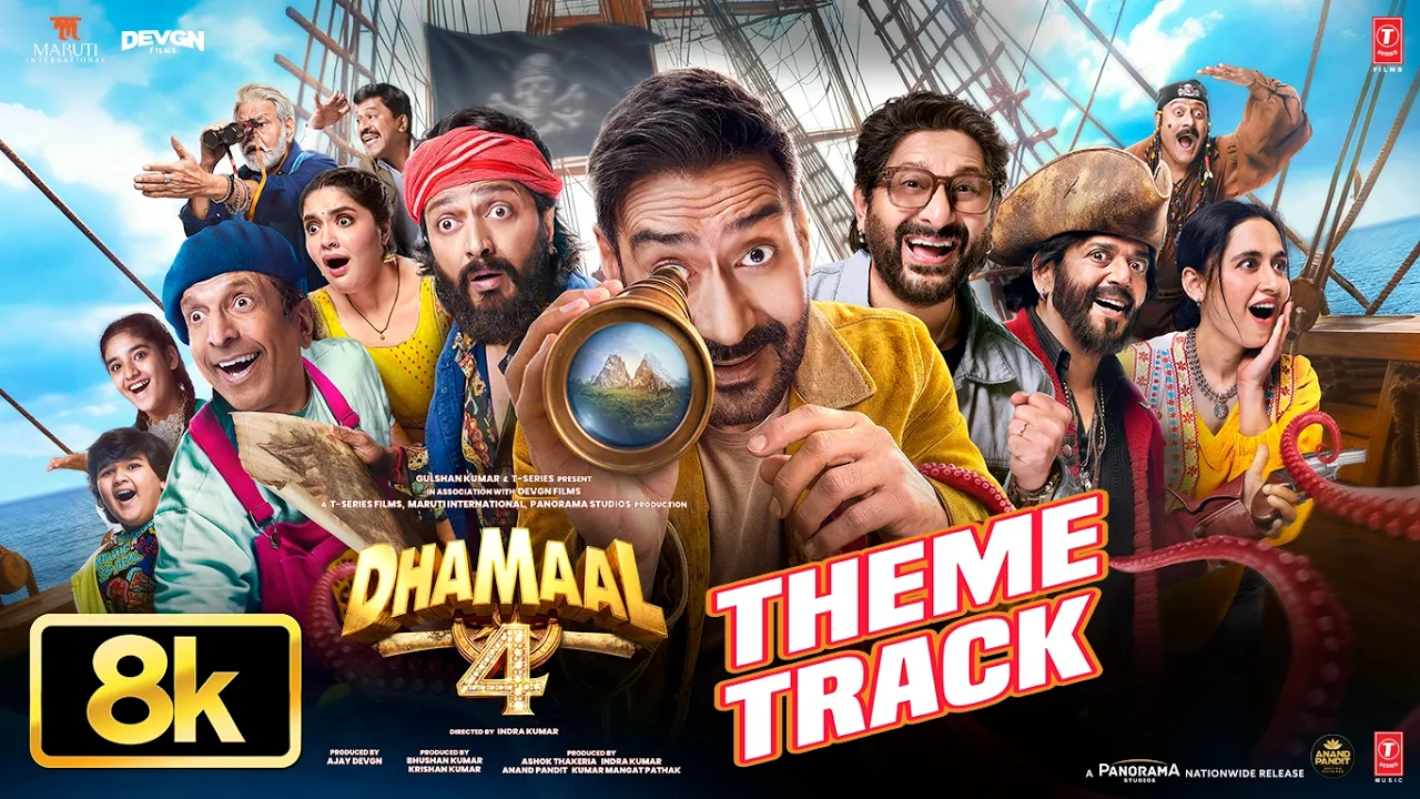 Dhamaal 4 Theme Track 8K Full Song | Ajay Devgn, Arshad W, Ritiesh D, Jaaved J | Sanjeev Darshan