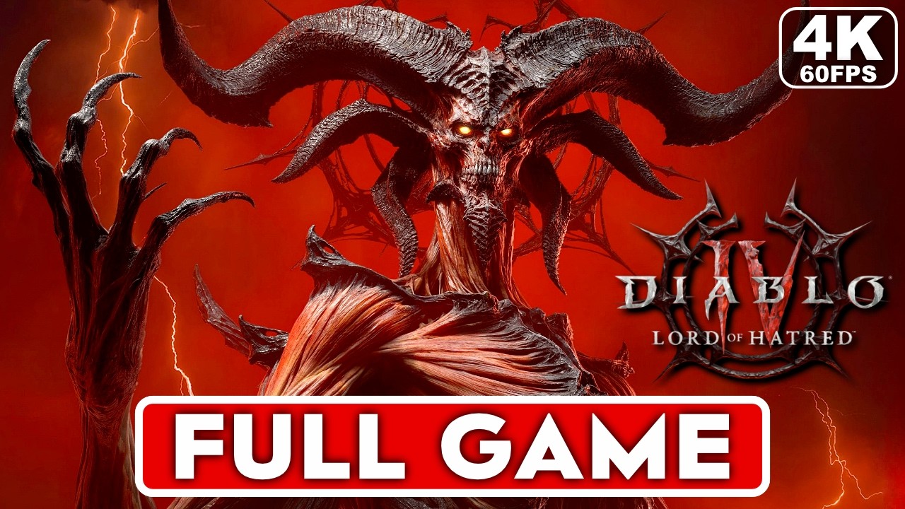 DIABLO 4 LORD OF HATRED Gameplay Walkthrough FULL GAME [4K 60FPS PS5 PRO] - No Commentary