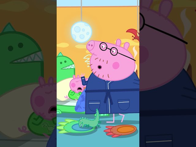 DINOSAUR at George's Window! #PeppaPig #Shorts