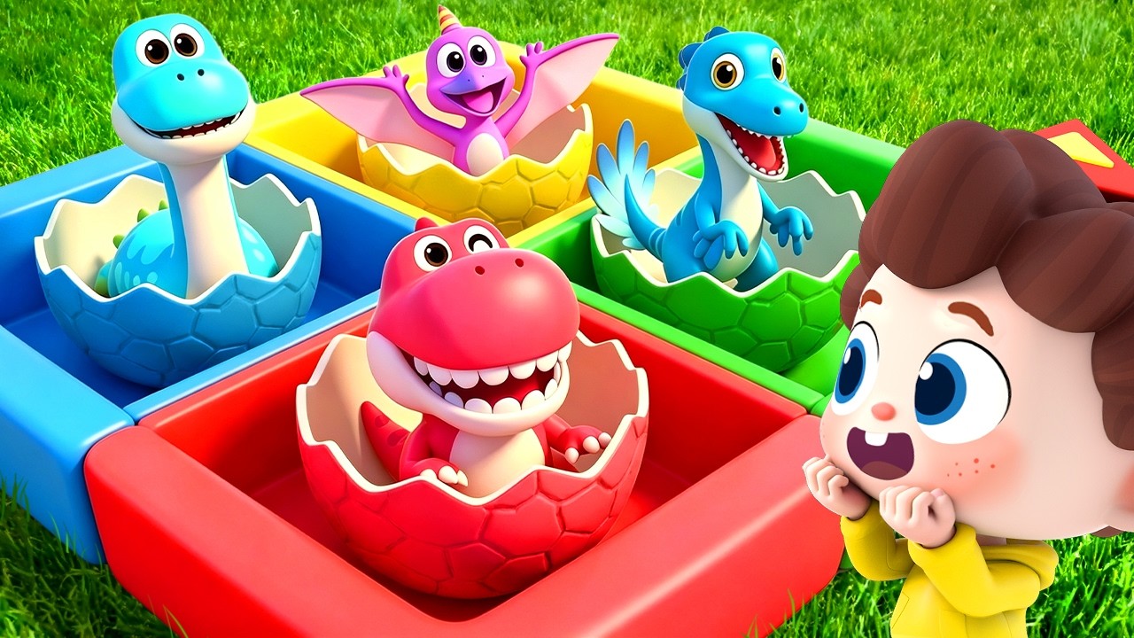 Dinosaur Toys Come to Life | Dinosaur Eggs | Learn Dinosaurs | Nursery Rhymes & Kids Songs | BabyBus