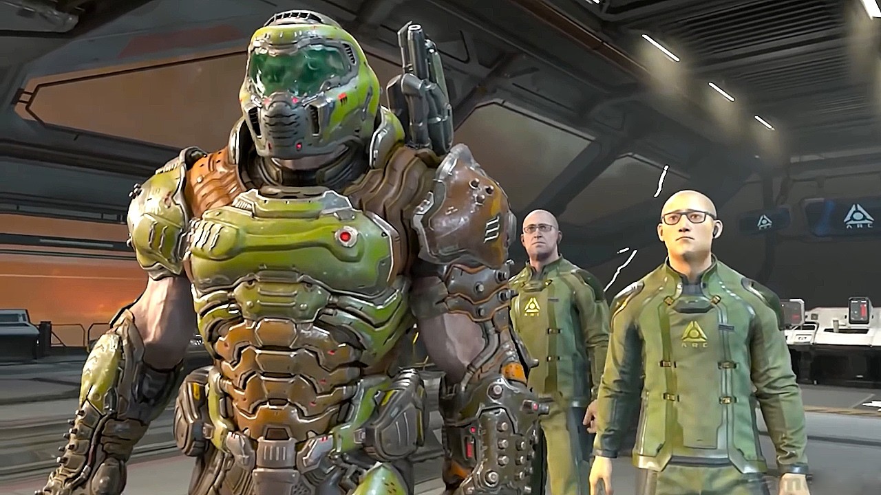 Doomguy Meets His Fanboy Scene