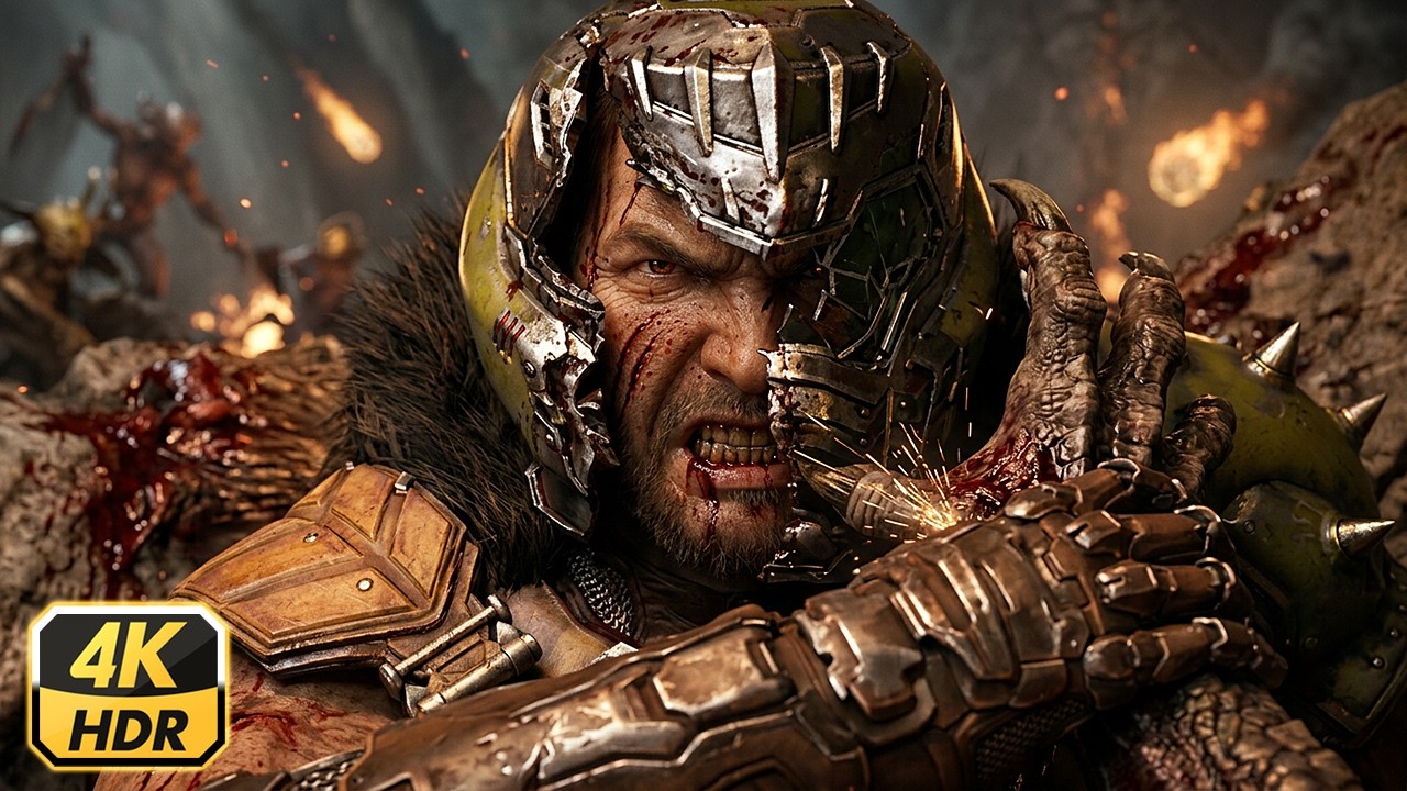 DoomSlayer Gets Destroyed & Creates His Praetor Suit - Doom The Dark Ages Revelations DLC Cutscene