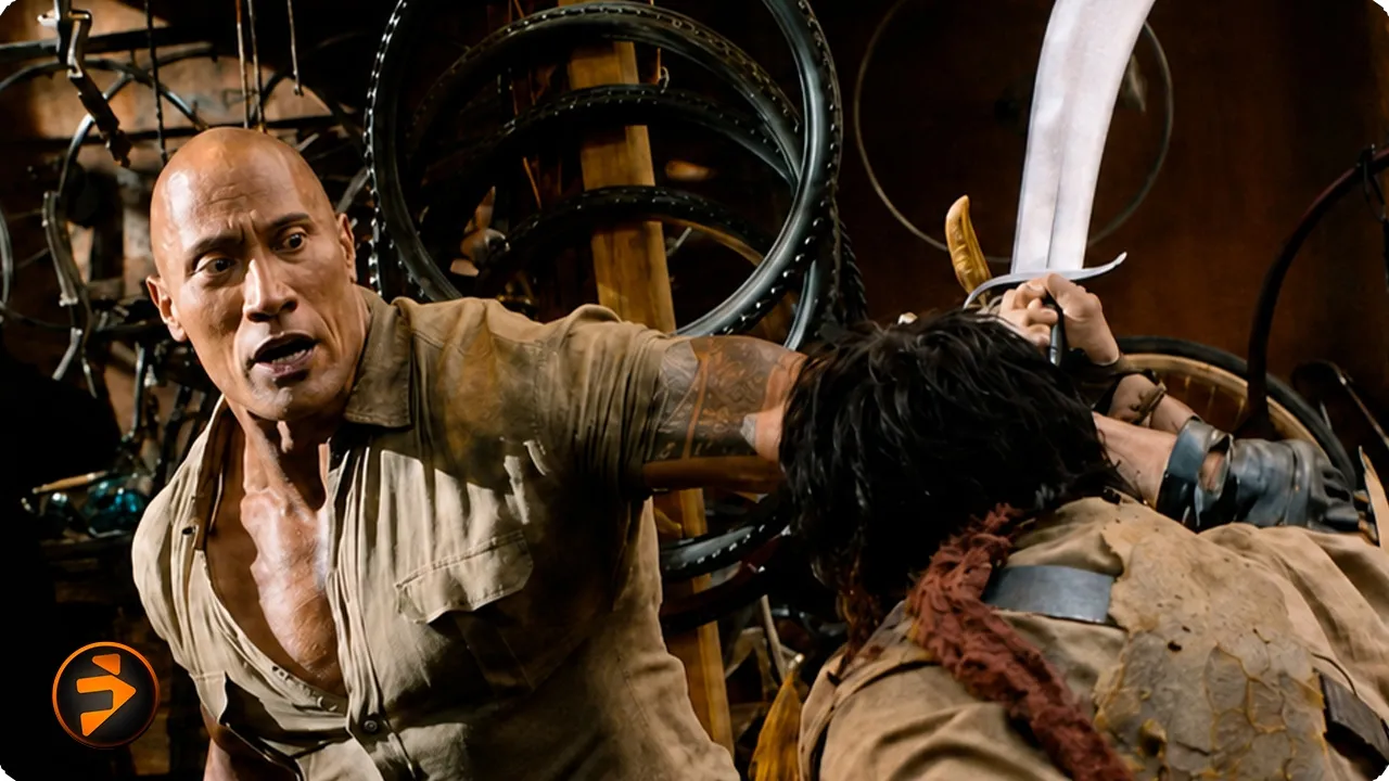 Dwayne Johnson Wrecks Van Pelt’s Henchmen | Jumanji: Welcome to the Jungle