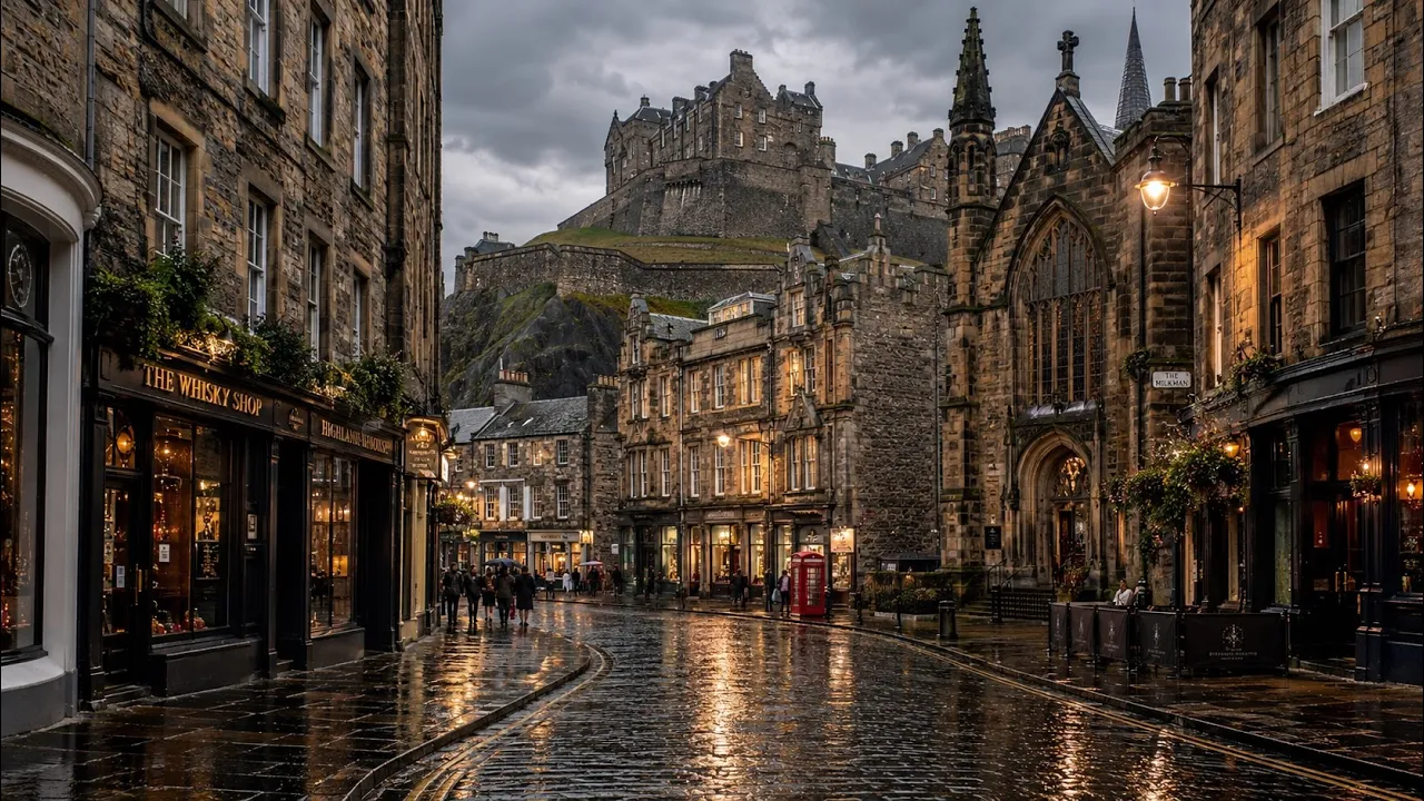 Edinburgh, Scotland 🏴 | Castle to Royal Mile Walk | 4K HDR Walking Tour