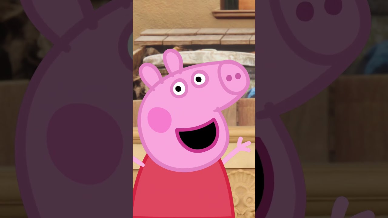 Elmo Meets Peppa Pig in Muddy Puddles Dance Remix Song! 🎵🐽 #peppapig #shorts