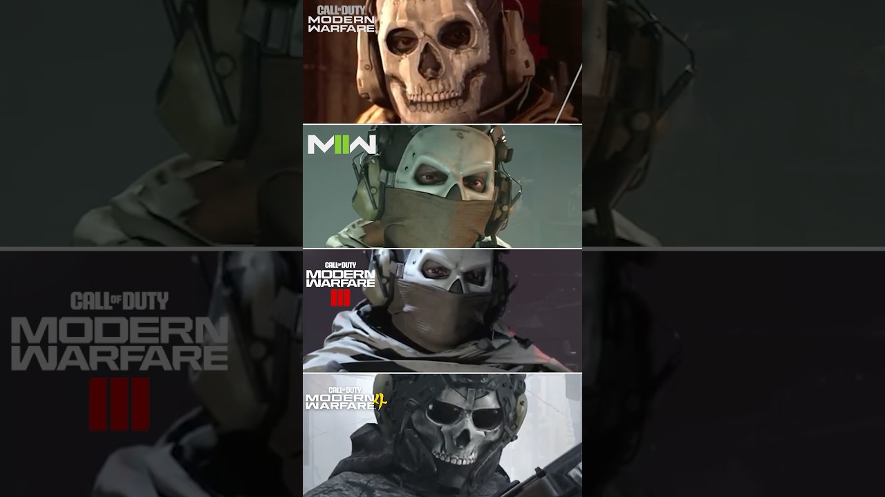 Evolution of Ghost in the Modern Warfare Games