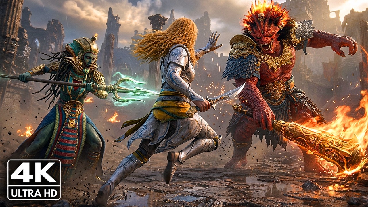 Faye Vs Gods | BRUTAL BOSS FIGHT Gameplay (Egyptian & Mongolian Gods) God of War Laufey PS5 Pro [4K]