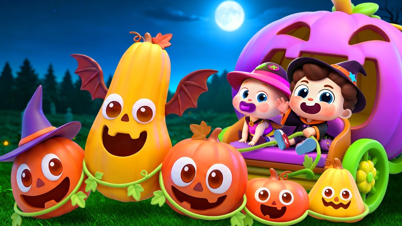 Five Little Halloween Pumpkins | Learn Numbers | Halloween Songs | Kids Songs | BabyBus