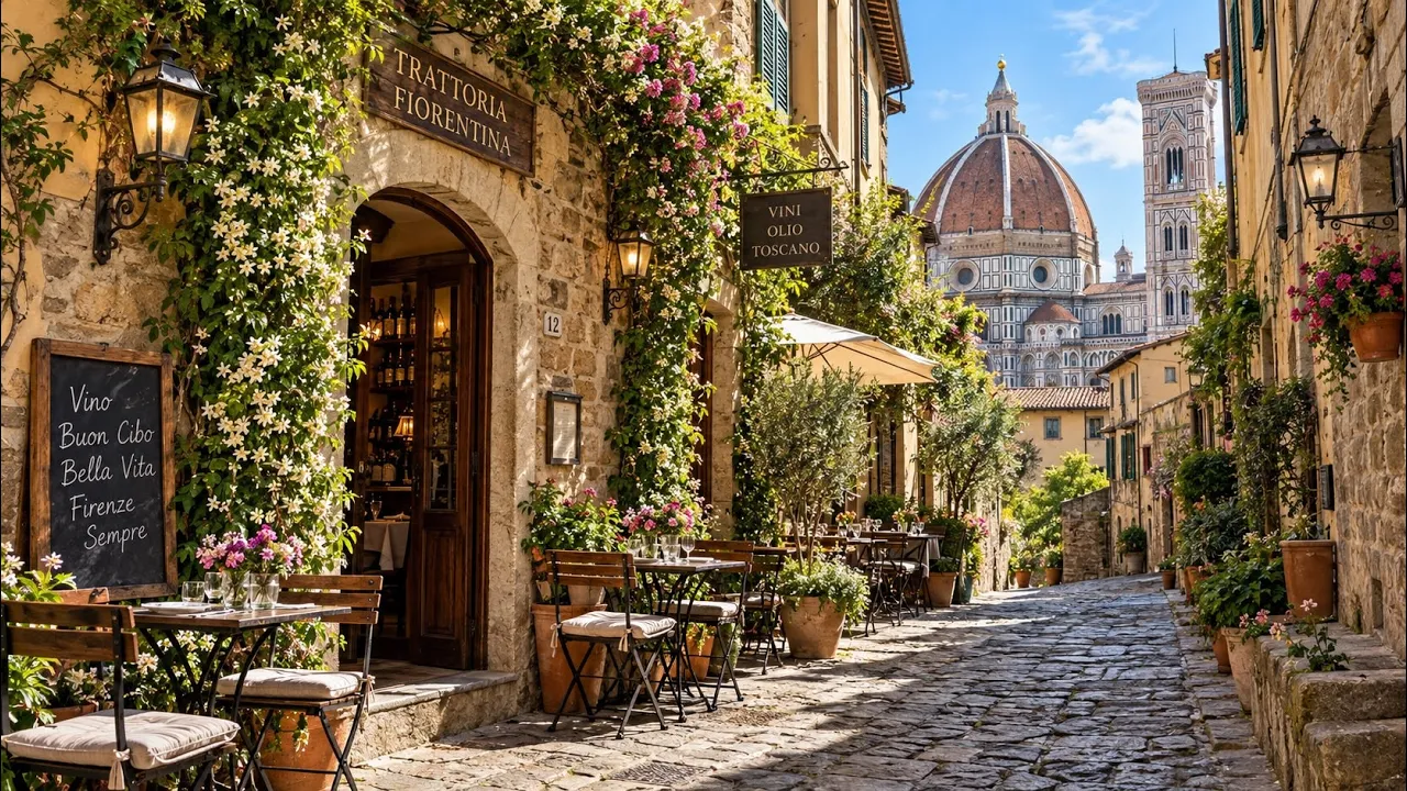Florence, Italy 🇮🇹 | Leather Markets and Old Town Streets | 4K HDR Walking Tour