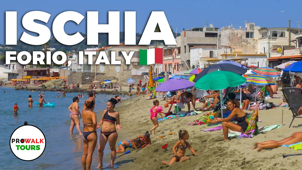 Forio, Ischia 🇮🇹 Summer 2025 Walking Tour | Beaches, Old Town & Seaside Views | 4K