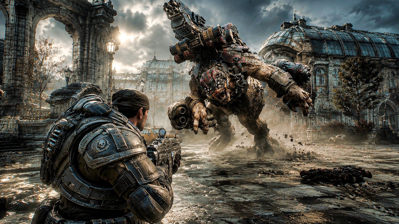 GEARS OF WAR E-DAY Gameplay Horde Siege Mode (4K 60FPS) No Commentary