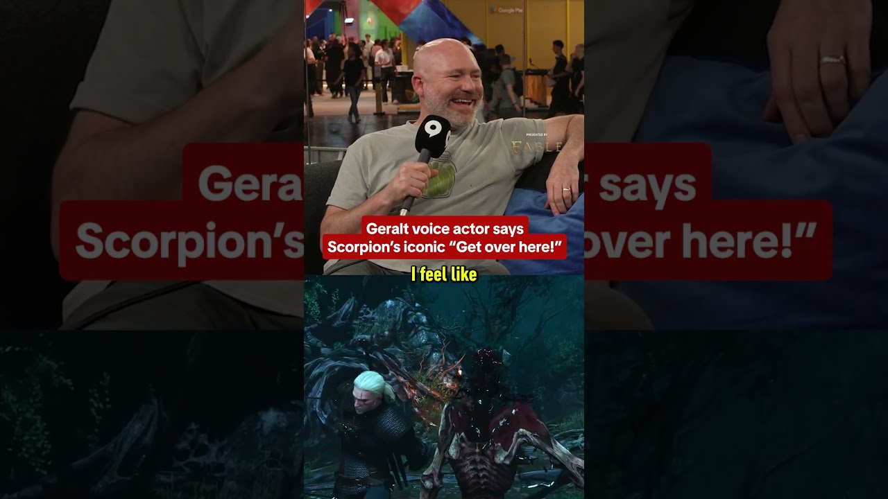 Geralt VA does a great Scorpion impression #gamescom2026 Presented by Fable and METRO 2039
