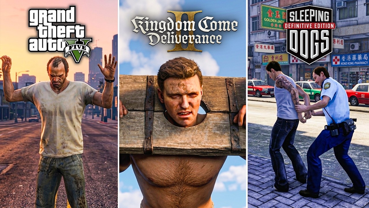 Getting Arrested in 25 Different Games