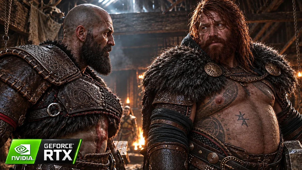 God of War 2018 + Ragnarök with DLSS 5 Look Like a HOLLYWOOD MOVIE [4K HDR]