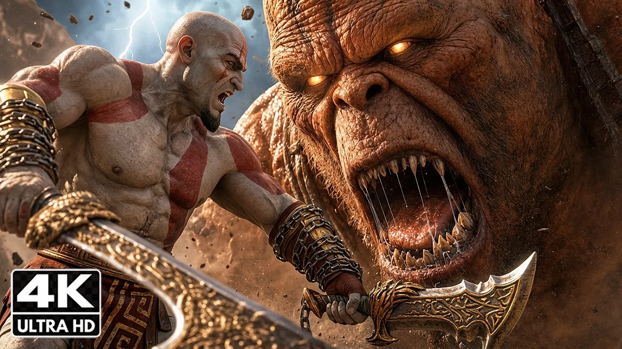 GOD OF WAR 3 REMASTERED – Kratos vs Cronos | The KING OF THE TITANS Epic Boss Battle [PS5 Pro]