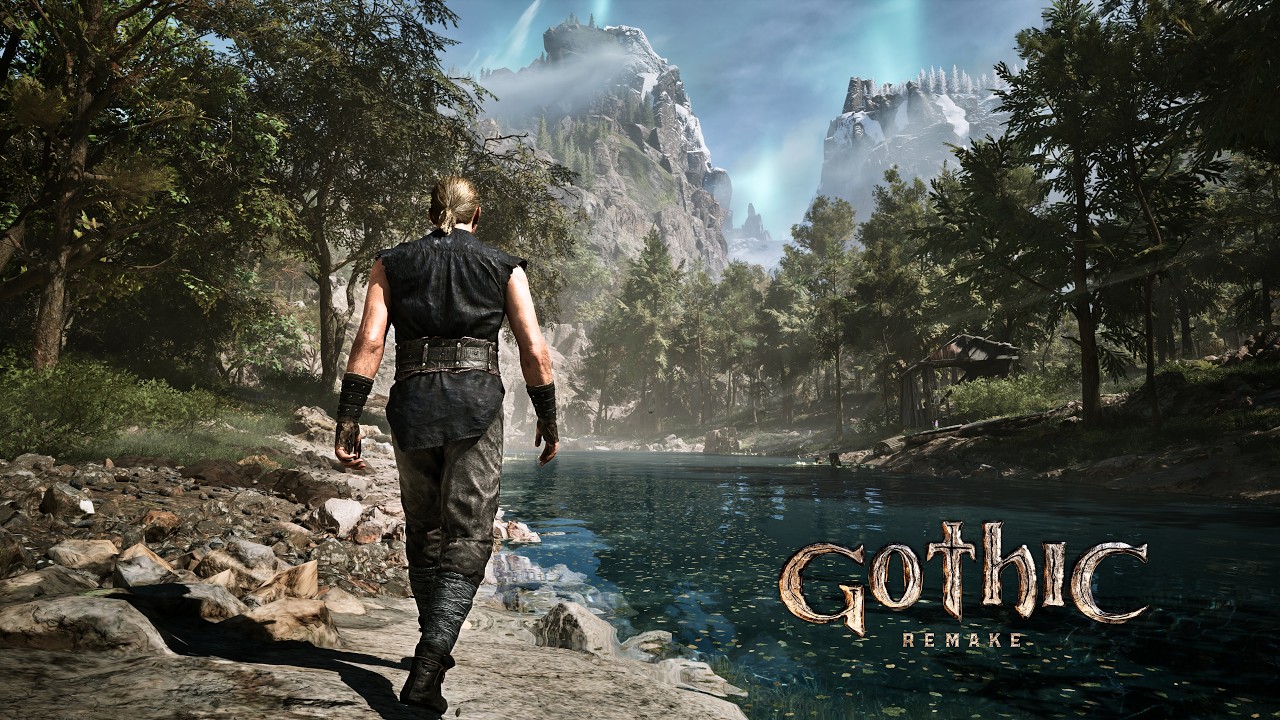 Gothic 1 Remake | Relaxing Walk Across the Map | 4K - Unreal Engine 5