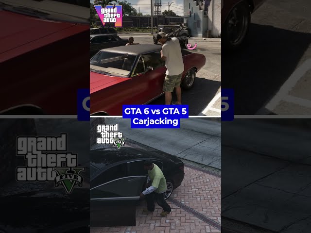 GTA 6 vs GTA 5 Carjack