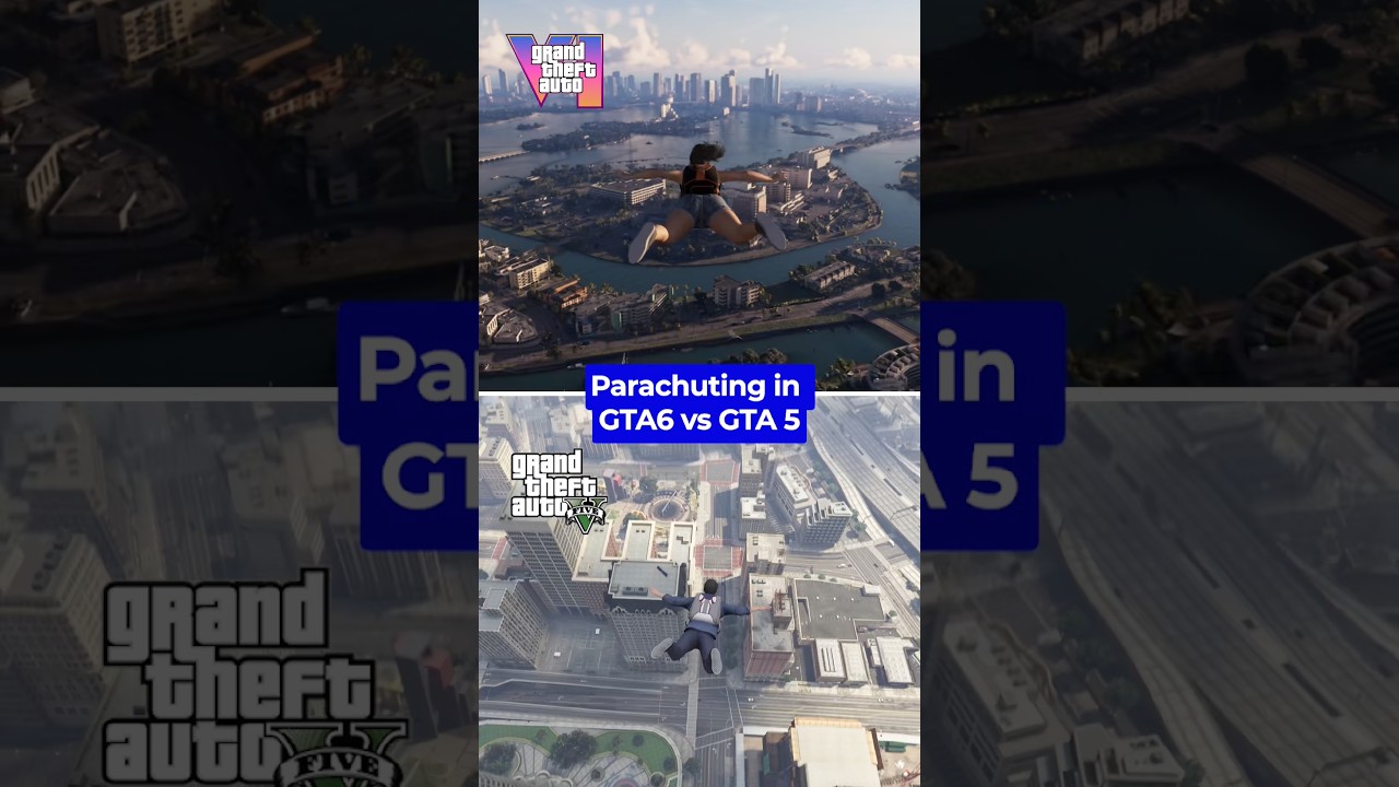 GTA 6 vs GTA 5 Parachuting
