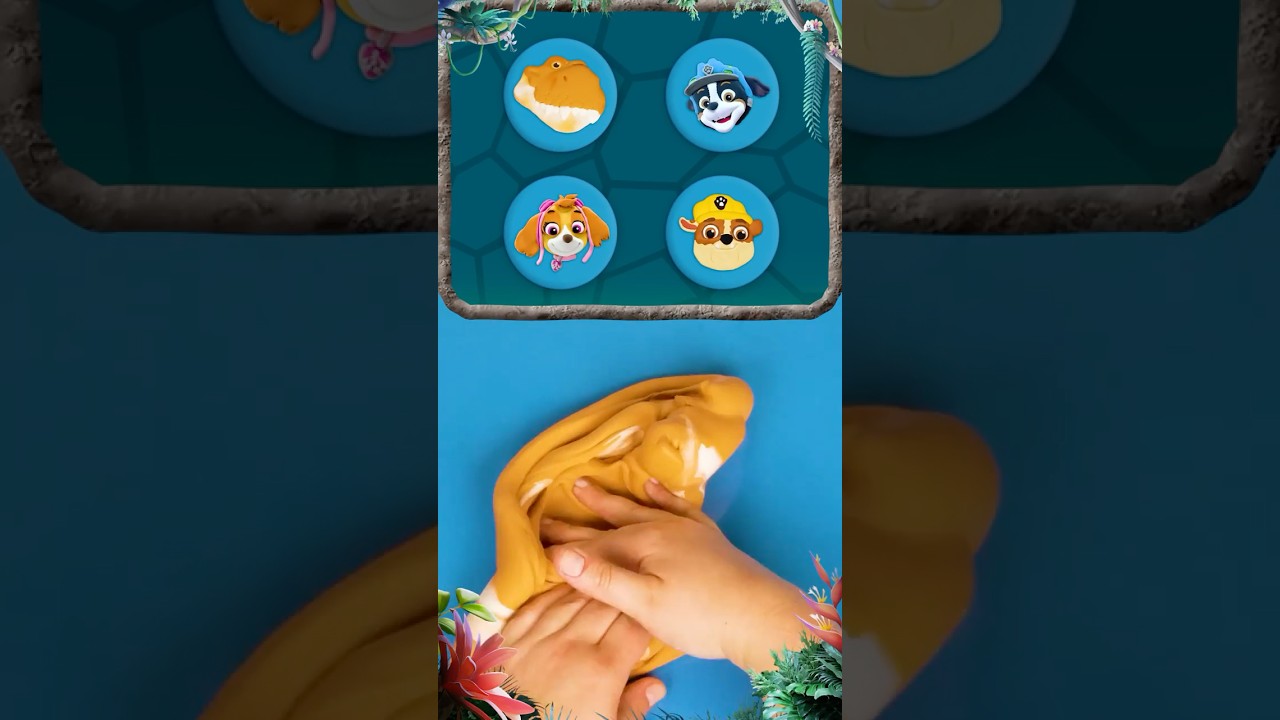 guess the PAW Patrol Dino Movie character being made from slime!