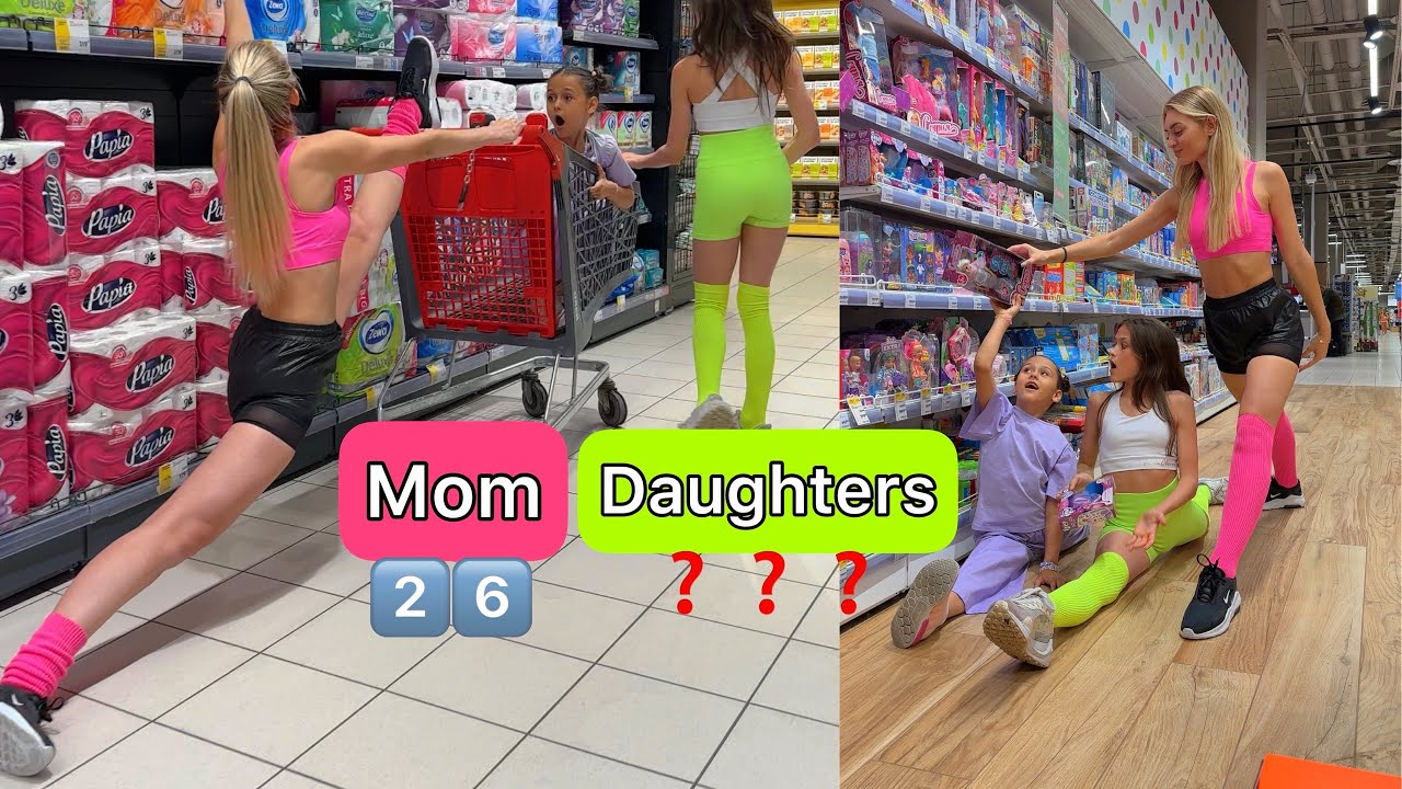 GYMNASTICS SHOPPING with daughters