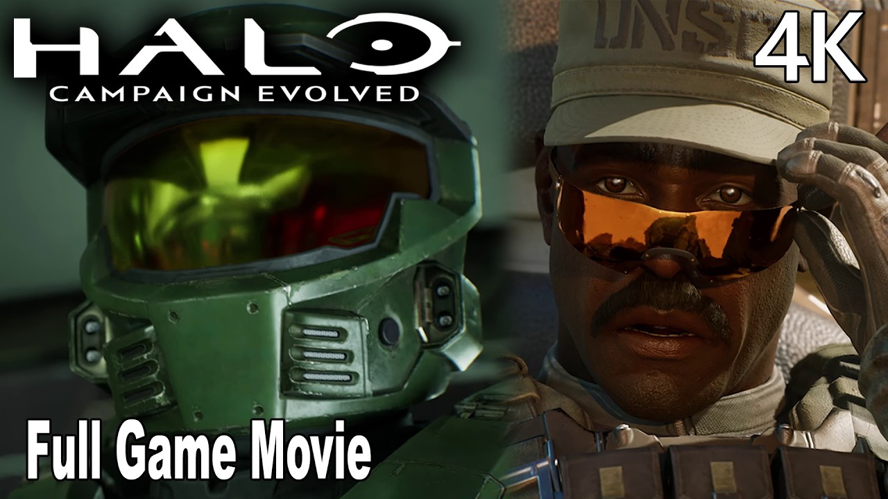 Halo: Campaign Evolved Full Game Movie 4K | All Cutscenes + New Prequel Cinematics