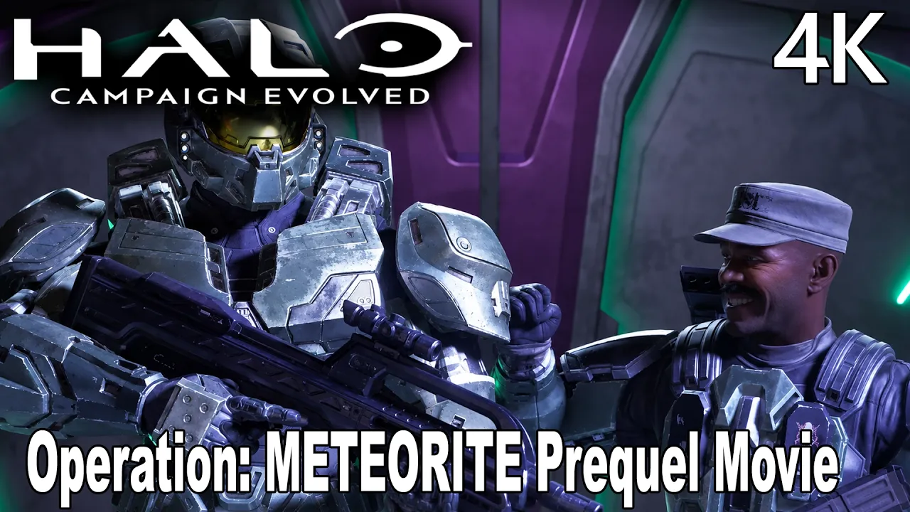 Halo: Campaign Evolved Operation: METEORITE All Cutscenes 4K | Full Prequel Movie