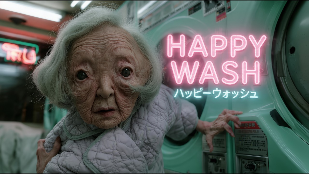 HAPPY WASH | A Laundromat Horror Short | Best Short Grand Winner