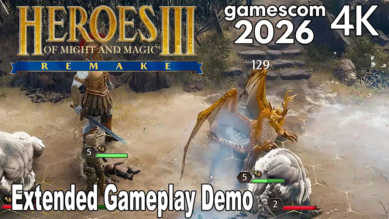 Heroes of Might and Magic III Extended Gameplay Demo 4K | gamescom 2026