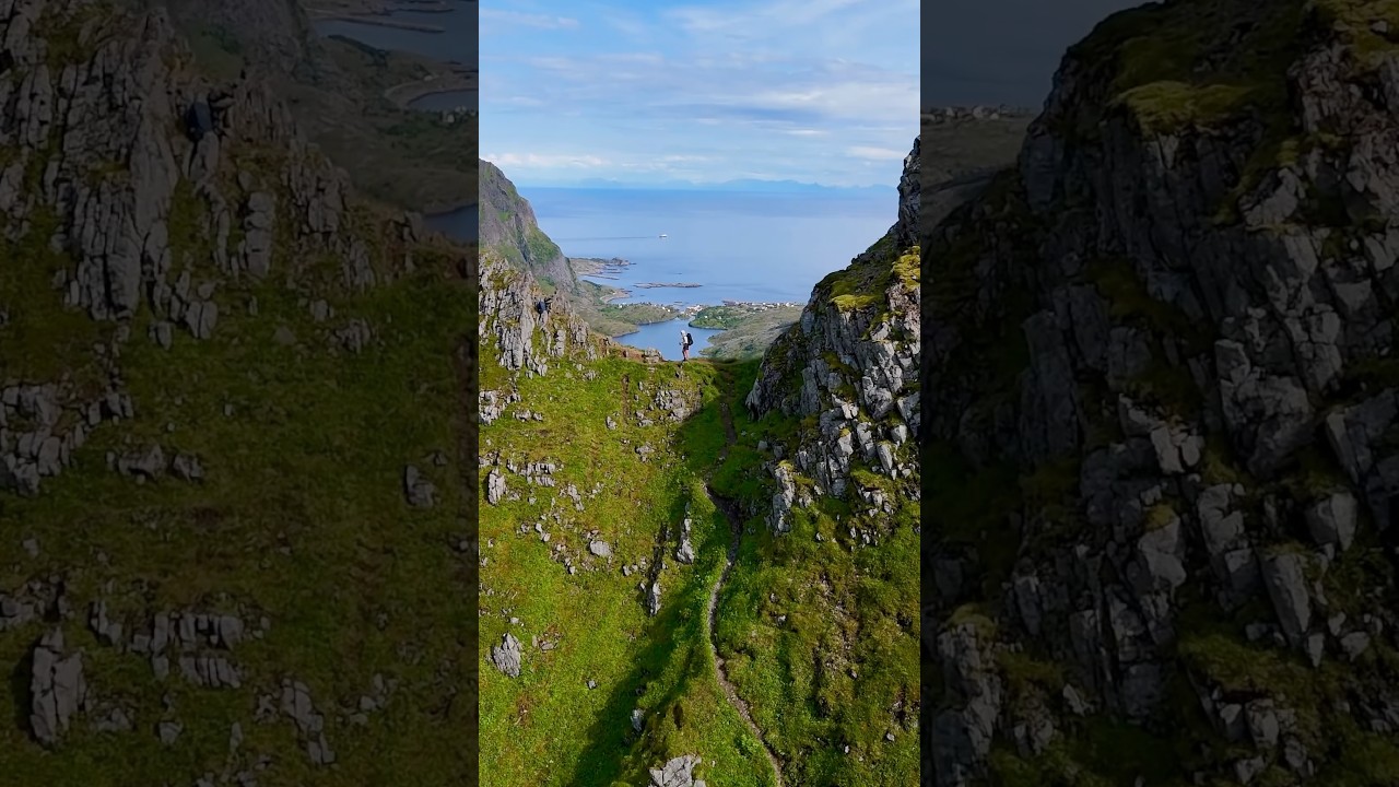 Hiking 85 miles alone in the Lofoten Islands of of Norway 🇳🇴 #visitnorway #norwaytourism