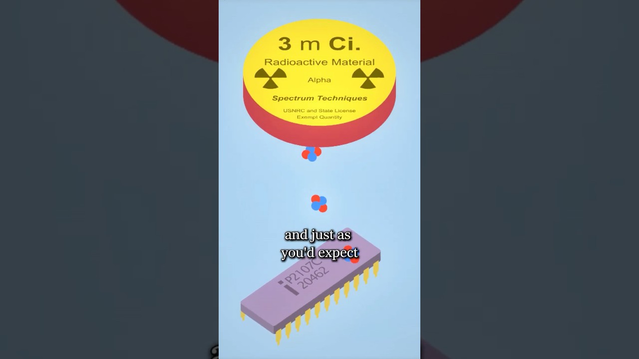 How Alpha Particles Can Break Computer Chips