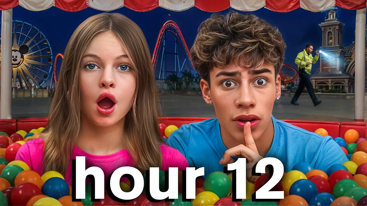 How Long Can We Secretly Live in an Amusement Park?