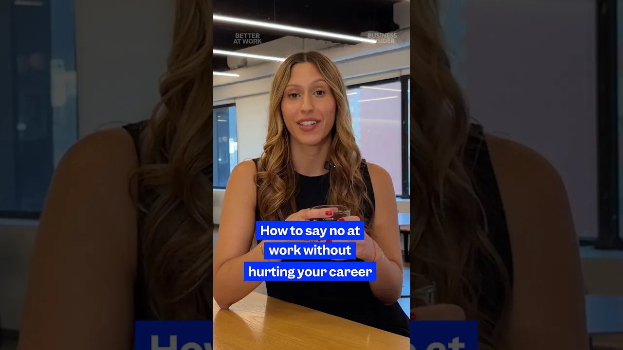 How to say no at work when you're already at capacity. #careeradvice #burnout #worklifebalance