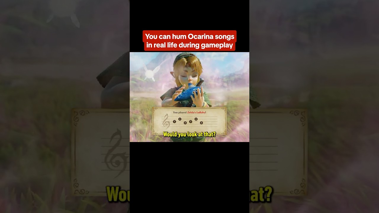 Hum, sing, or play the iconic Ocarina of Time tunes to your Switch 2! #zelda #switch2 #music