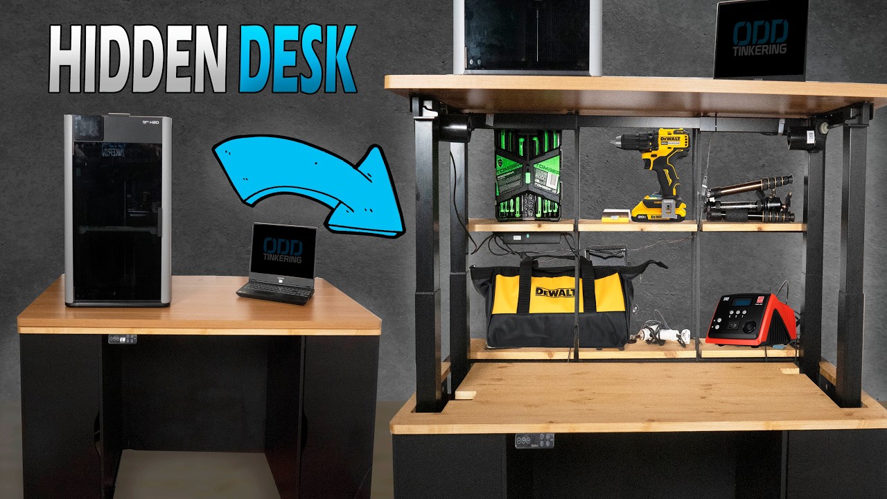 I Built a Desk With Secret Workspace