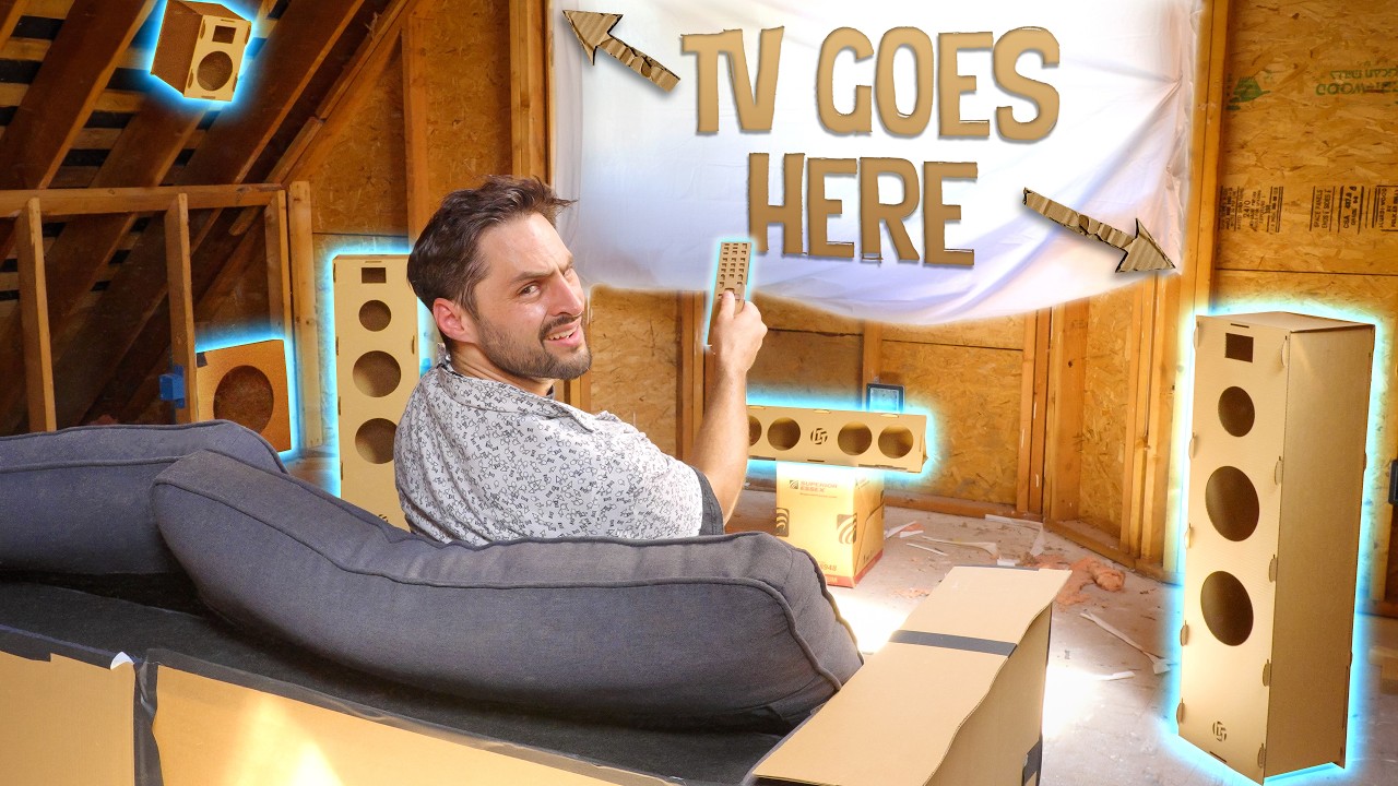 I Built a Fake Home Theater in the Tech House…