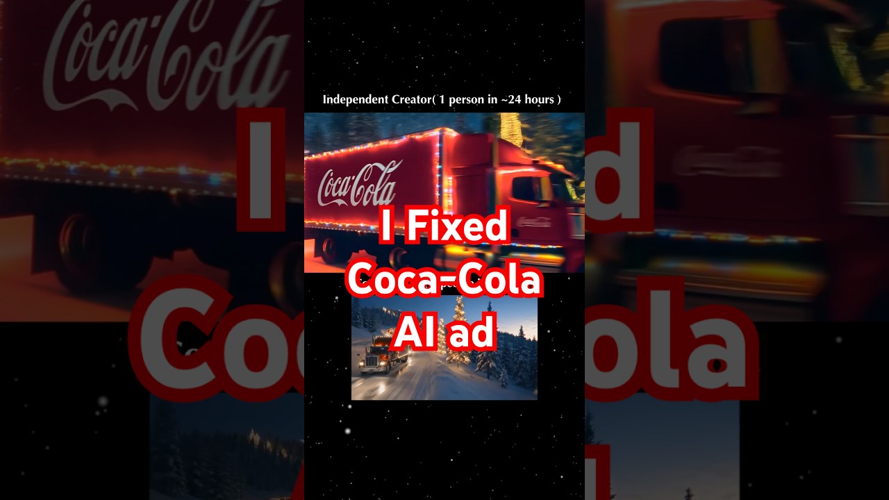 I Fixed Coca-Cola’s AI ad in 24 hours