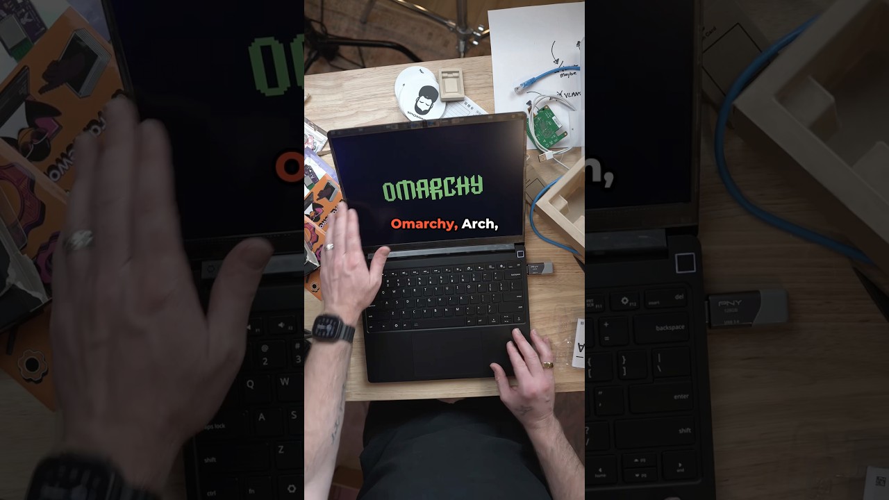 I had to assemble this laptop. Then I  installed #omarchy on it.